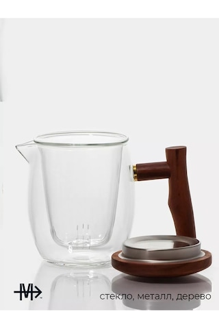 Magistro Cam Demlik "loft" 400 Ml Süzgeçli 218975092 Kahverengi