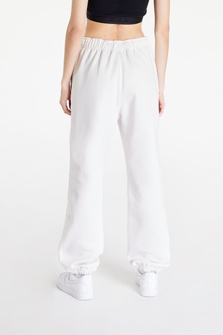 Nike Solo Swoosh Fleece Pant Pamuklu Şardonlu Bol Kesim Yüksek Bel Kadın Eşofman Altı Kırık Beyaz