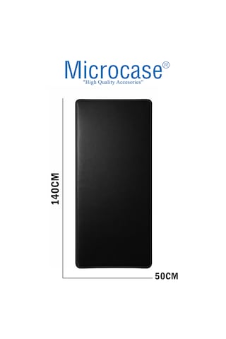Microcase Elektrikli Scooterlar İçin Ev İçi Park Toz Çamur Zemin Koruyucu Deri Mat 50x140 Al5508 Siyah