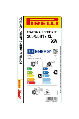 Pirelli 205/55R17 95V XL Powergy All Season SF M+S 3PMSF Dört Mevsim Lastiği 2025