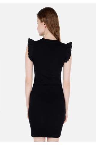 Colins Slim Fit Kadın Siyah Kısa Kol Elbise Cl1069048 Q1.v2 Blk Siyah