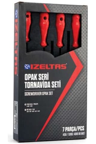 İzeltaş Opak Seri Tornavida Seti (7 Parça)