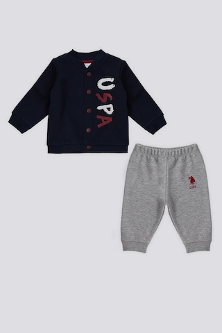 U.s. Polo Assn. Erkek Bebek Lacivert 2'li Hırka Takım Lacivert