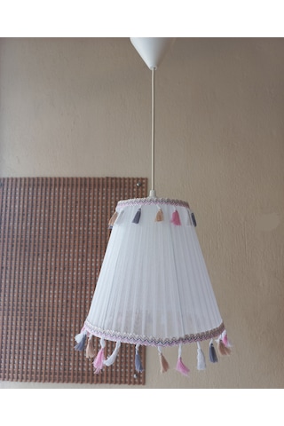 N-20 Beyaz Organze Yatak Odası Çocuk Ve Bebek Odası Avize Beyaz