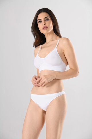 Miss Fit 1315 İnce Askılı Büstiyer Beyaz