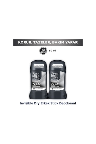 Dove Men +care Erkek Stick Deodorant Invisible Dry 50 Ml X2