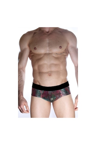 Erkek Çok Renkli Fantezi Giyim Parlak Desenli Boxer Hf012155