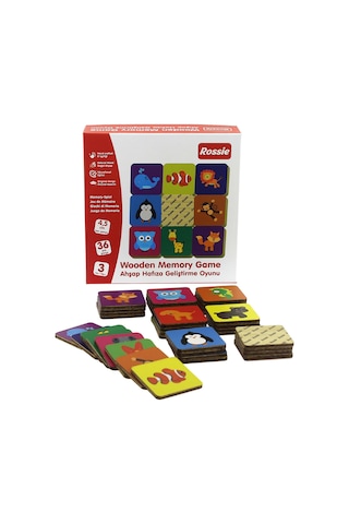 Rossie Ahşap Hafıza Geliştirme    Oyunu - Memory Game