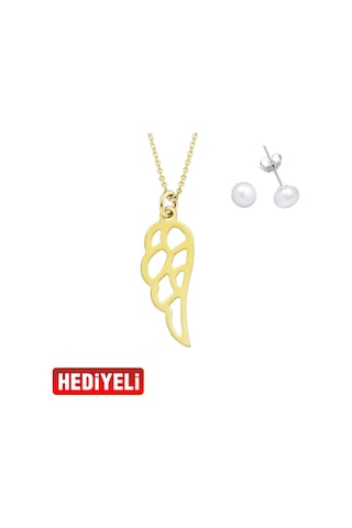 Melek Kanadı Altın Kolye Ucu As1428Gkl Altınsepeti