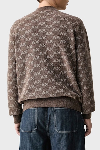 Armani Exchange Tamamı Logolu Regular Fit Bisiklet Yaka Kazak Erkek Kazak Xm002992 Af16916 F6236 Kahve