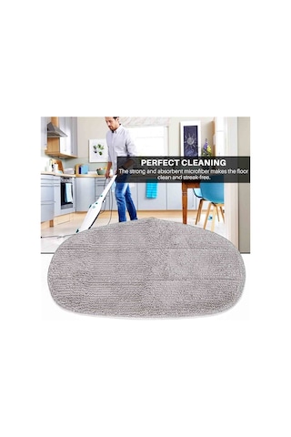 Crackedice Leifheit Cleantenso Buharlı Temizleyici Buharlı Süpürge İçin 3 Adet Paspas Bezi