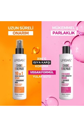 Urban Care Shake N Repair 7/24 Glikolik Asit İçeren Gloss Laminasyon Parlaklık Etkili Durulanan