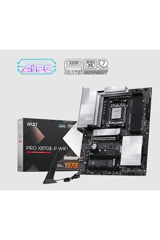 Msı Pro X870e-p Wıfı Ddr5 8200mt/s 1xhdmı 3xm.2 Usb Am5 Atx Amd Am5 9000/8000/7000 Serileri İle Uyumlu