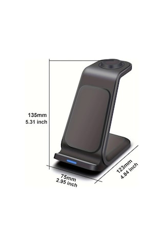 Motion003 Beyaz 1 Adet Fdgao 3u 1 Arada Kablosuz Sarj Istasyonu İphone Uyumlu 16 15 14 Pro Max İwatch Airpods 15w Hizli Sarj Usb C