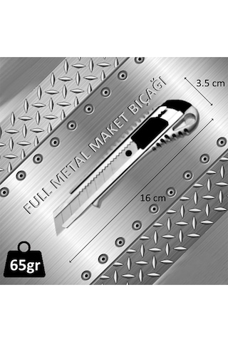 Metal Maket Bıçağı Ayarlı Falçata Tamamen Metal Gövde