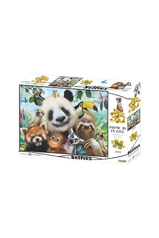 Prime 3d - Hayvanat Bahçesi Selfie 500 Parça Yetişkin Puzzle 10063