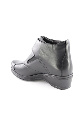 Forelli 25651 Vionic Hakiki Deri Comfort Kadın Bot Siyah