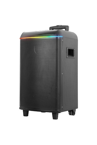 Mikado Md-90bt Bykalite Boomer 80w 2 Adet Uhf Mikrofonlu Usb+tf+aux+ Bluetooth Destekli Siyah Profesyonel Ses Sistemi