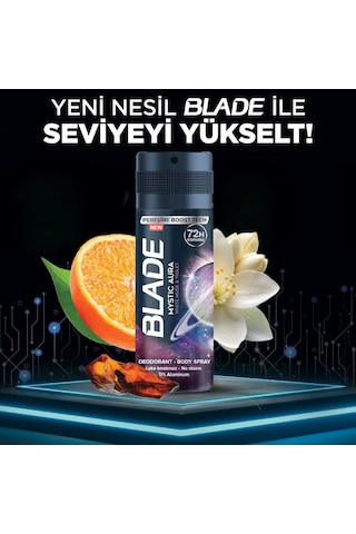 Blade Mystic Aura Erkek Sprey Deodorant 6 x 150 ML
