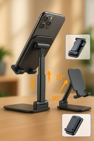 360 Katlanabilir Masaüstü Telefon Ve Tablet Standı