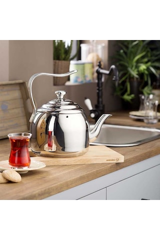 Korkmaz Droppa 2.7 Lt Çaydanlık Çelik