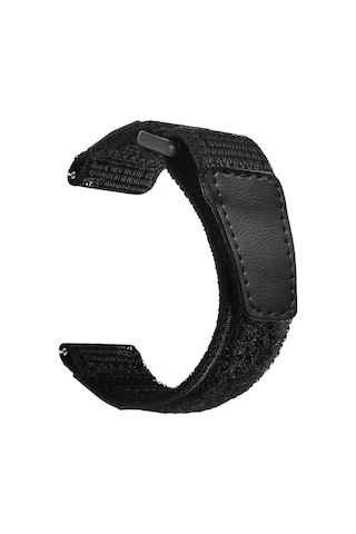 22 Mm Hasır Kumaş Kordon Universal Spor Kayış Cırtlı Örgü-22 Mm