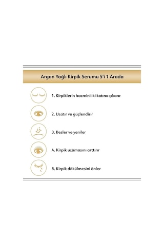 Sos Kirpik Güçlendirici Kirap Serumu 5in1 Argan Yağlı Diğer