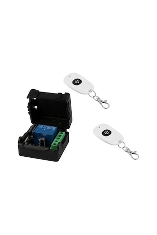 Xiaaokeji Dc 12v Tek Kanallı Röle + 2 Uzaktan Kumanda Vericisi Dıy Kiti