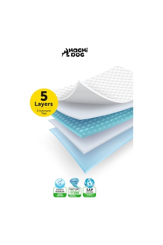 Köpek Eğitim Pedi 60x90 5 Katman 150 Adet Yellow Pack