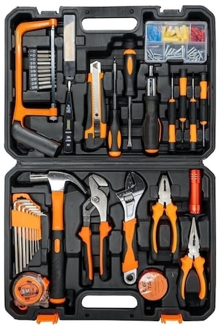 Germany 5434 Ev İçin Tamir Bakım Alet Takım Çantası İçi Dolu 105 Parça