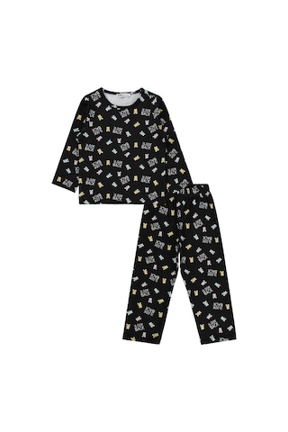 Civil Girls Dont Look Back Baskılı 2-5 Yaş Pijama Takımı - Siyah