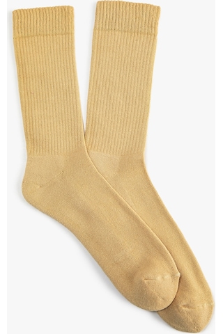 Koton Uzun Soket Çorap Basic Bej 4wak80083aa 4WAK80083AA057 Ekru