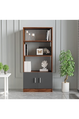 Robinhome Robin Home Verona D Ofis Kitaplık Barok- Gri