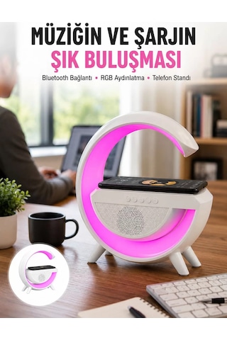 Northcity Yeni Nesil Bluetooth Hoparlör Speaker 5.0 Taşınabilir G Şeklinde Powerbankli