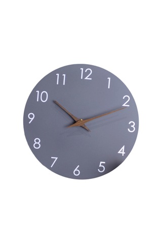 Homyl Duvar Saati 10 ''dekoratif Basit Sessiz Dekor Oturma Odası Gri