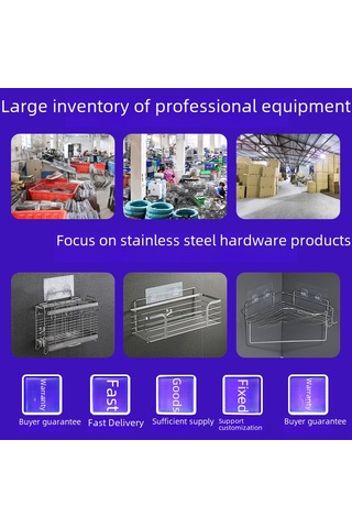 Springsun Stainless Steel Duş Ve Mutfak Dolapları: Delik Açmadan Takılabilir, Temizlik Gereçleri İçin Organize Edici Depolama Rack Orta Boy Diğer