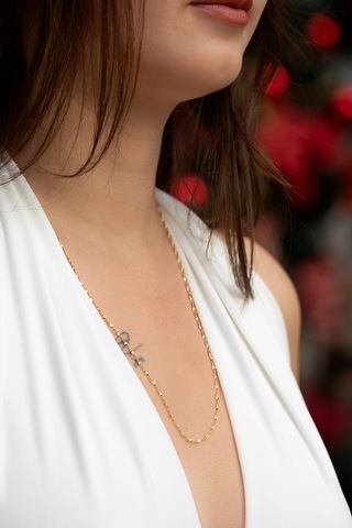 14 Ayar Altın Kıvrımlı Singapur Zincir Kolye 1.60 Mm