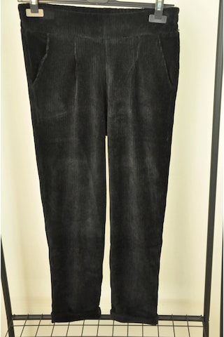 Normal Bel Fitilli Kadife Pantolon Siyah