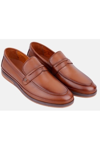 Marcomen 152-17434 Taba Erkek Loafer Günlük Deri Ayakkabı, Taba