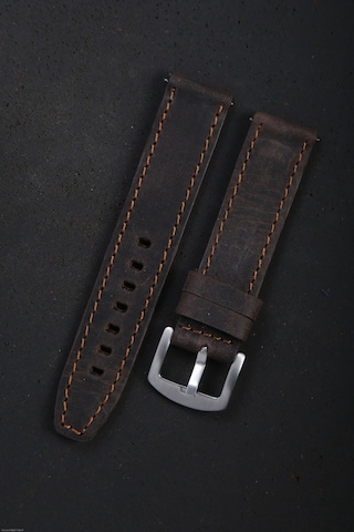 Hakiki Deri 20mm Akıllı Pimli Saat Kordonu Kahverengi 88193219