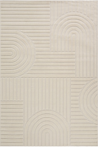 Kaşmir Halı İskandav Rune White 80x300 Cm Salon Mutfak Halısı Yolluk Beyaz