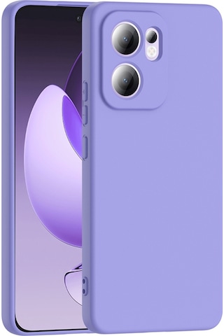 Oppo Reno 13f 5g Kılıf İçi Telefonu Çizmeyen Kadife Kaplı Dışı Soft Yapılı Esnek Lansman Kapak Ryc/mara Lila