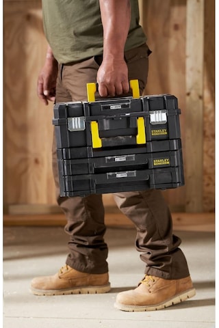 Stanley Fatmax 21.5l Takım Çantası 2 Çekmeceli Bölmeli Metal Kilitli Tstak Uyumlu Avadanlık Çok Renkli