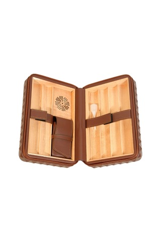 Colibri Quasar Kahverengi Puro Taşıma Çantası & Seyahat Humidoru - Tr9755