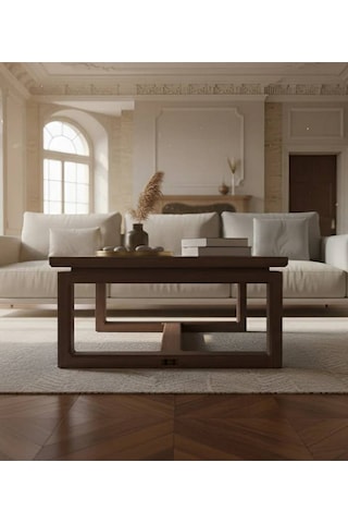 Ginza Orta Sehpa Masif Ağaç 120 X 80 Ceviz