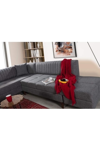 Mila Köşe Koltuk Takımı Antrasit Antrasit