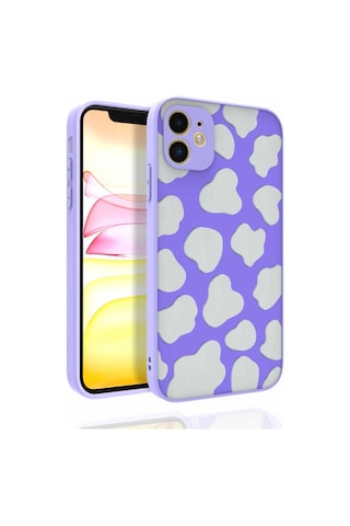 Apple Uyumlu iPhone 11 Uyumlu Desenli Kamera Korumalı Parlak Zore Nora Kılıf-no6 NO6 -
