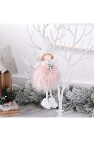 Dofolink Pembe Gümüş İpli Yün Kar Tanrıçesi, Noel Ağacı Süsü, Ev Dekorasyonu, Elden Yapımı, Hediyelik, Konforlu Ve Pratik Kullanim