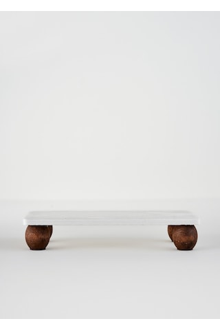 Bella Maison Olmo Mermer 3'lü Sunum Seti Naturel Naturel