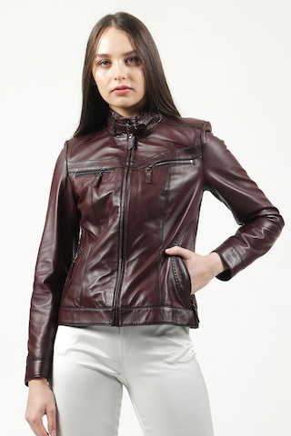 Dericlub Yb-2107 Gerçek Deri Kadın Mont